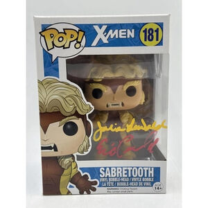 Funko Pop! Marvel X-Men Sabretooth Vinyl Figure Signed by Eric & Julia Lewald